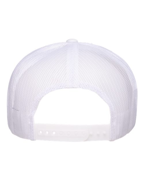 Five-Panel Classic Trucker Cap - White - Image 2