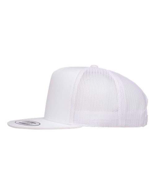 Five-Panel Classic Trucker Cap - White - Image 3