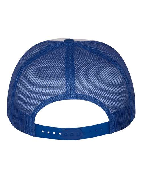 Five-Panel Classic Trucker Cap - Royal/ White/ Royal - Image 2