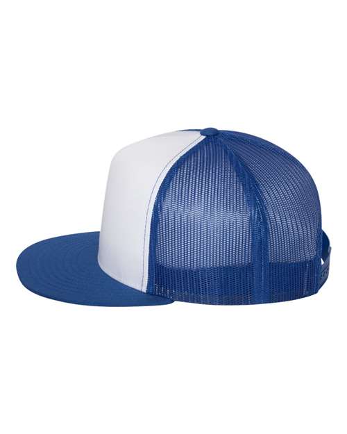 Five-Panel Classic Trucker Cap - Royal/ White/ Royal - Image 3