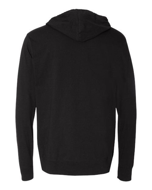 Unisex Lightweight Hooded Pullover T-Shirt - Image 3