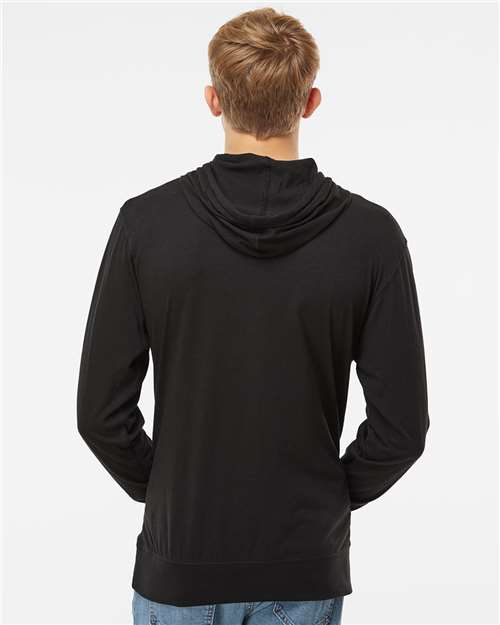 Unisex Lightweight Hooded Pullover T-Shirt - Image 6