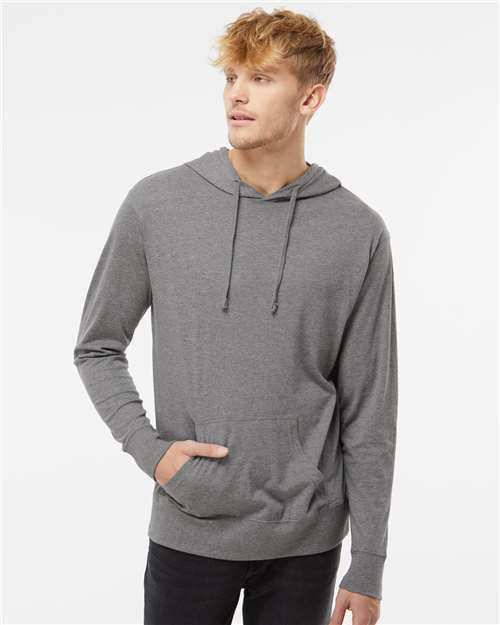 Unisex Lightweight Hooded Pullover T-Shirt - Image 22