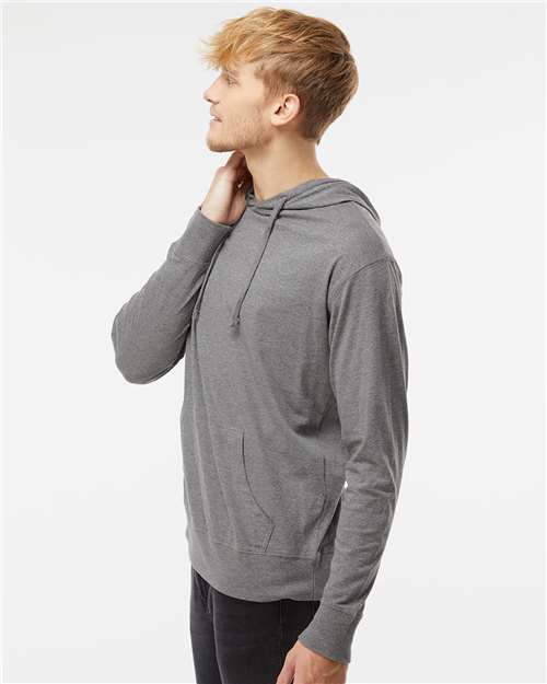Unisex Lightweight Hooded Pullover T-Shirt - Image 23