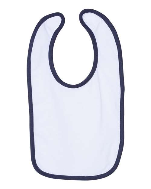 Infant Contrast Trim Premium Jersey Bib - Image 21