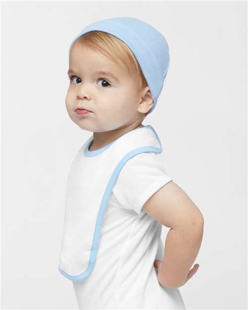 Infant Contrast Trim Premium Jersey Bib - Image 19