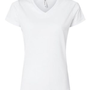 Women's Polyester Sublimation V-Neck Tee
