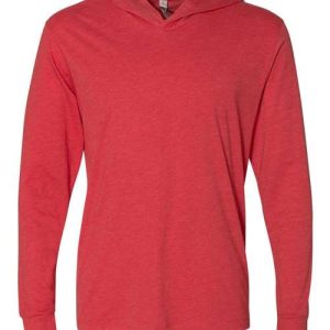 Unisex Triblend Hooded Long Sleeve Pullover T-Shirt