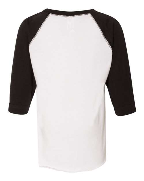 Toddler Baseball Fine Jersey Three-Quarter Sleeve Tee - Image 8