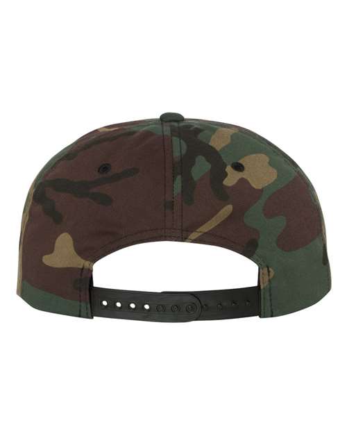 Premium Flat Bill Snapback Cap - Green Camo - Image 2