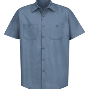 Men's Tall Industrial Short Sleeve Work Shirt