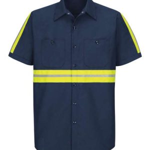 Men's Enhanced Visibility Industrial Work Shirt
