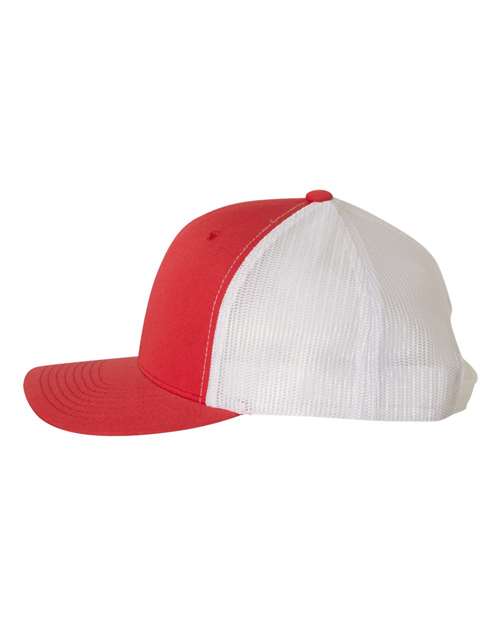 Retro Trucker Cap - Red/ White - Image 3
