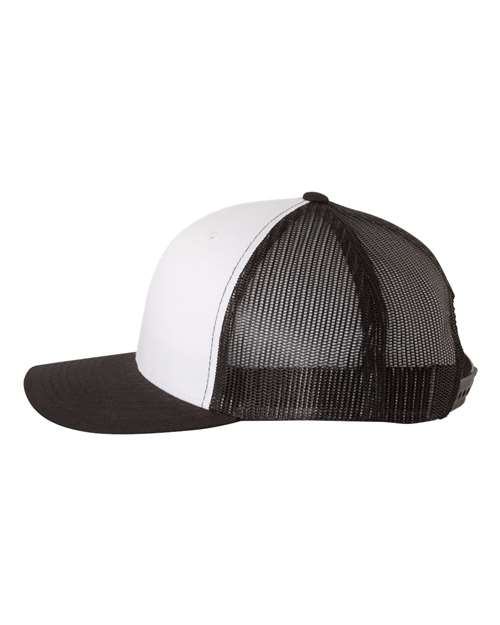 Retro Trucker Cap - Black/ White/ Black - Image 3