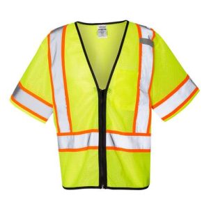 Unisex Class 3 Mesh Zippered Vest