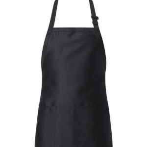 Full-Length Apron with Pouch Pocket