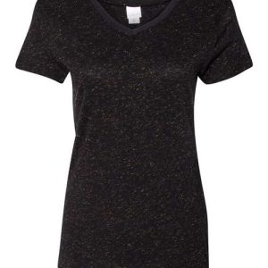 Women’s Glitter V-Neck T-Shirt