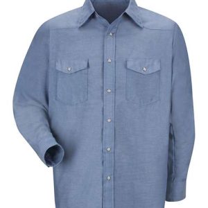 Men's Tall Deluxe Western Style Long Sleeve Shirt