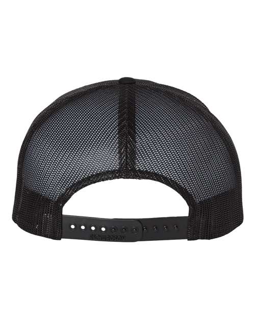 Wool Blend Flat Bill Trucker Cap - Image 2