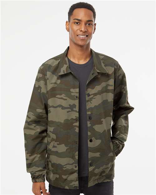 Men's Water-Resistant Windbreaker Coach’s Jacket - Image 4