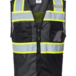 Unisex EV Series® Enhanced Visibility 3 Pocket Mesh Vest