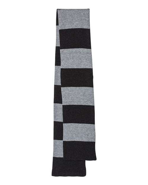 Rugby-Striped Knit Scarf - Image 6