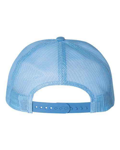 Five-Panel Classic Trucker Cap - Carolina Blue/ White/ Caroline Blue - Image 2