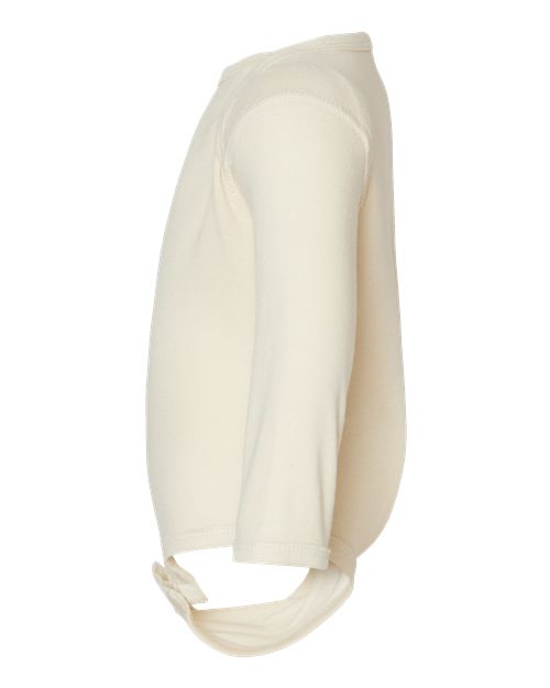 Infant Long Sleeve Baby Rib Bodysuit - Image 3