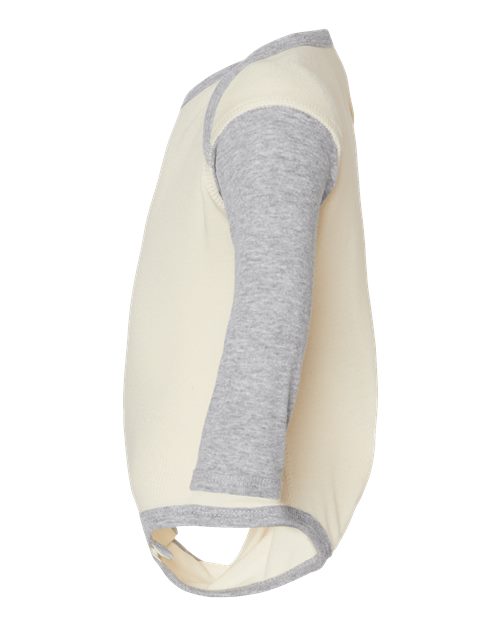 Infant Long Sleeve Baby Rib Bodysuit - Image 6