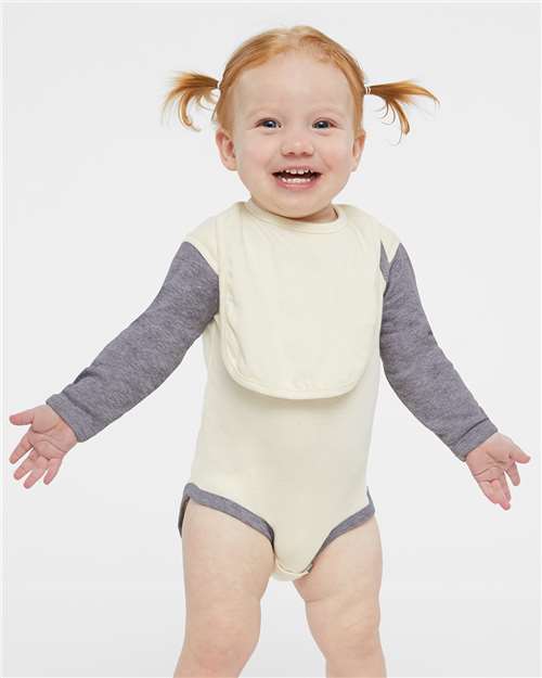 Infant Long Sleeve Baby Rib Bodysuit - Image 7