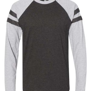 Unisex Fine Jersey Mash Up Long Sleeve Tee