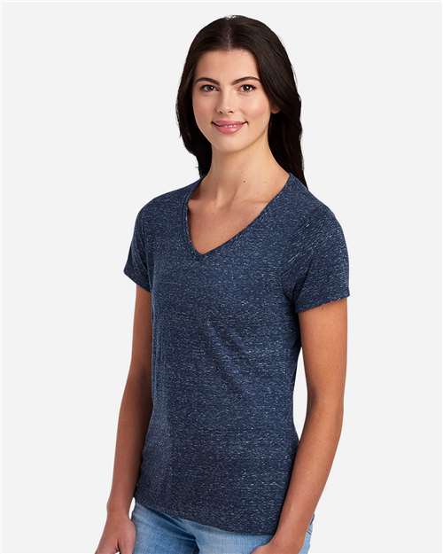 Women's Snow Heather Jersey V-Neck T-Shirt - Image 5