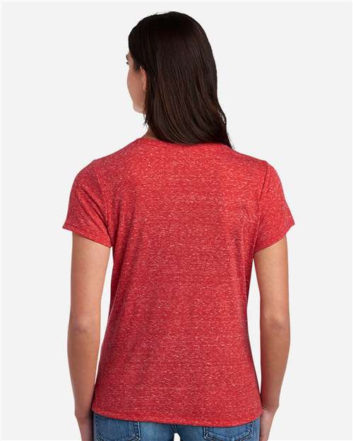 Women's Snow Heather Jersey V-Neck T-Shirt - Image 12