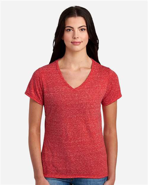Women's Snow Heather Jersey V-Neck T-Shirt - Image 10