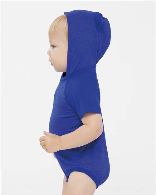 Infant Fine Jersey Raglan Bodysuit with Hood & Ears - Image 17