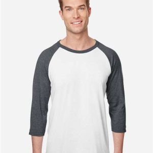 Premium Blend Ringspun Three-Quarter Sleeve Raglan Baseball T-Shirt