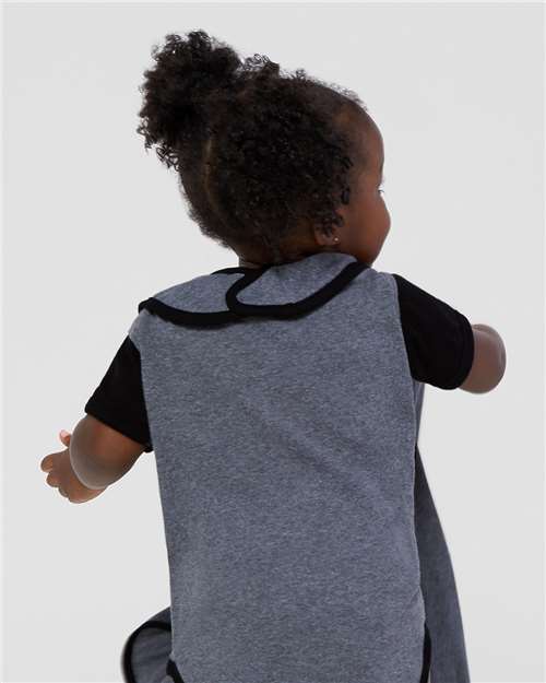 Infant Contrast Trim Premium Jersey Bib - Image 4