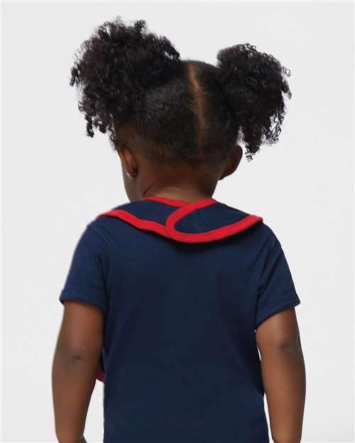 Infant Contrast Trim Premium Jersey Bib - Image 11