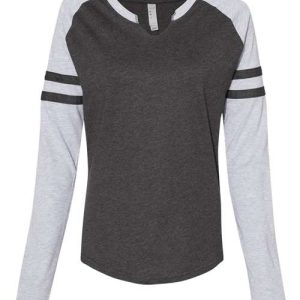 Women's Fine Jersey Mash Up Long Sleeve T-Shirt