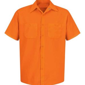 Men's Tall Enhanced Visibility Short Sleeve Work Shirt