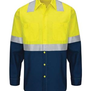 Men's Enhanced & Hi-Visibility Long Sleeve Work Shirt