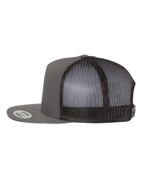 Five-Panel Classic Trucker Cap - Charcoal/ Black - Image 3