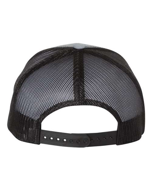 Retro Trucker Cap - Heather Grey/ Black - Image 2