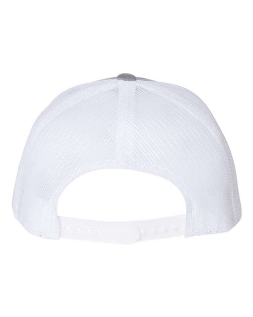 Retro Trucker Cap - Heather Grey/ White - Image 2