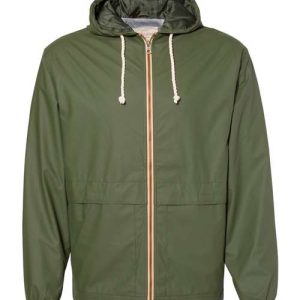 Unisex Vintage Hooded Rain Jacket