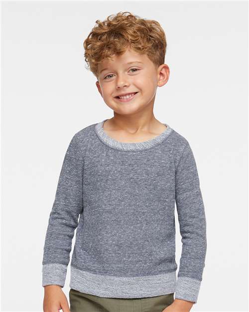 Toddler Harborside Mélange French Terry Crewneck Sweatshirt - Image 4
