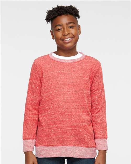 Youth Harborside Mélange French Terry Crewneck Sweatshirt - Image 19
