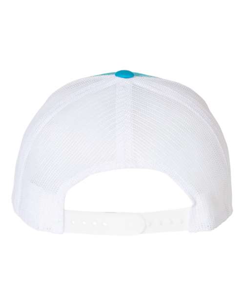 Retro Trucker Cap - Turquoise/ White - Image 2