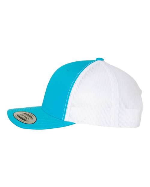 Retro Trucker Cap - Turquoise/ White - Image 3
