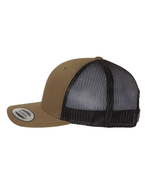 Retro Trucker Cap - Coyote Brown/ Black - Image 3